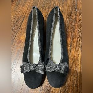 Salvatore Ferragamo Suede Bow Heels